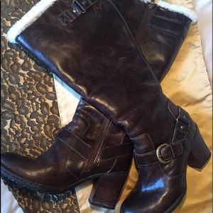 Tall boot warm for winter